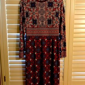 Maggy London dress of rich print